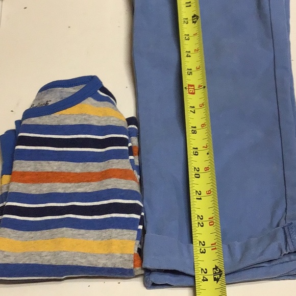 BLUE PANTS & STRIPPED L SLEV TEE SZ 4T - Picture 7 of 7